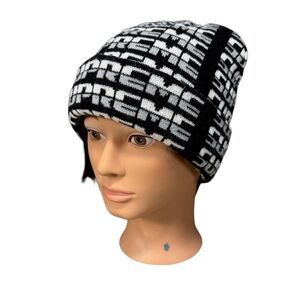 Supreme Black Knit Beanie Toque